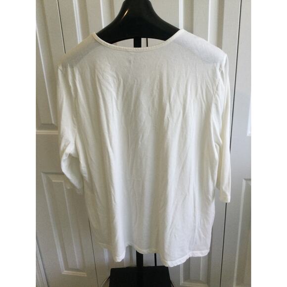 Coral Bay Christmas Puppy Tee Shirts 3 quarter sleeve lot of 2 - Picture 8 of 9